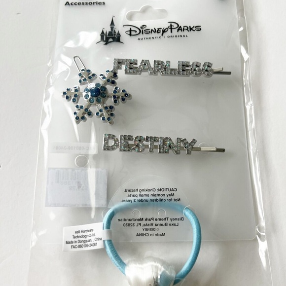 Elsa Kids’ Authentic Disney Frozen II 4 Piece Hair Accessories Halloween Cosplay - Picture 4 of 10